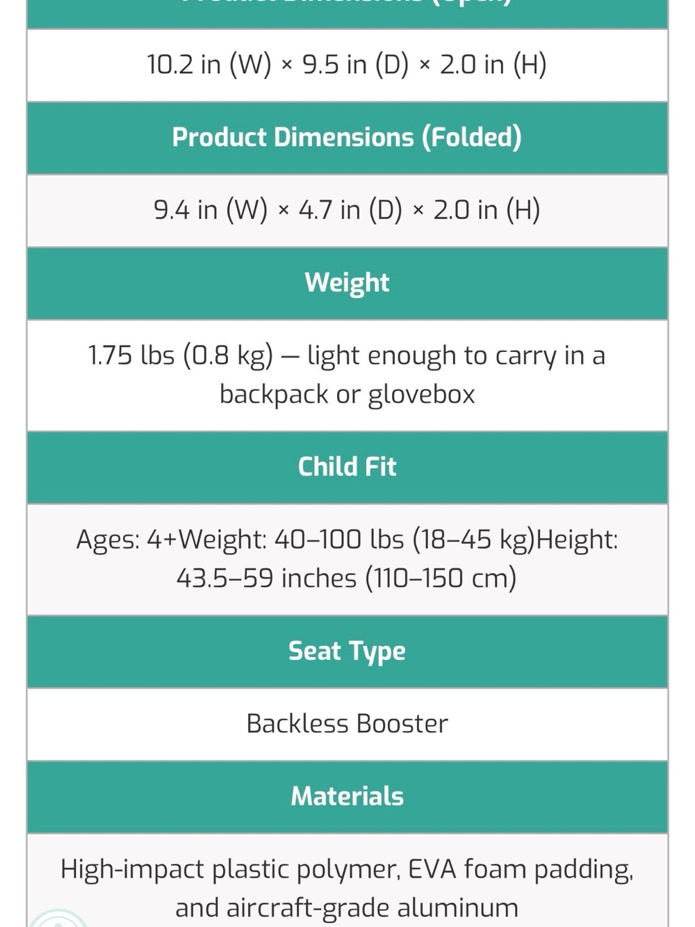 MiFold Booster Seat Compact Travel Booster in Black and Red - Picture 9 of 14